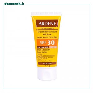 کرم ضد آفتاب رنگی آردن SPF30  حجم 50 میلی لیتر